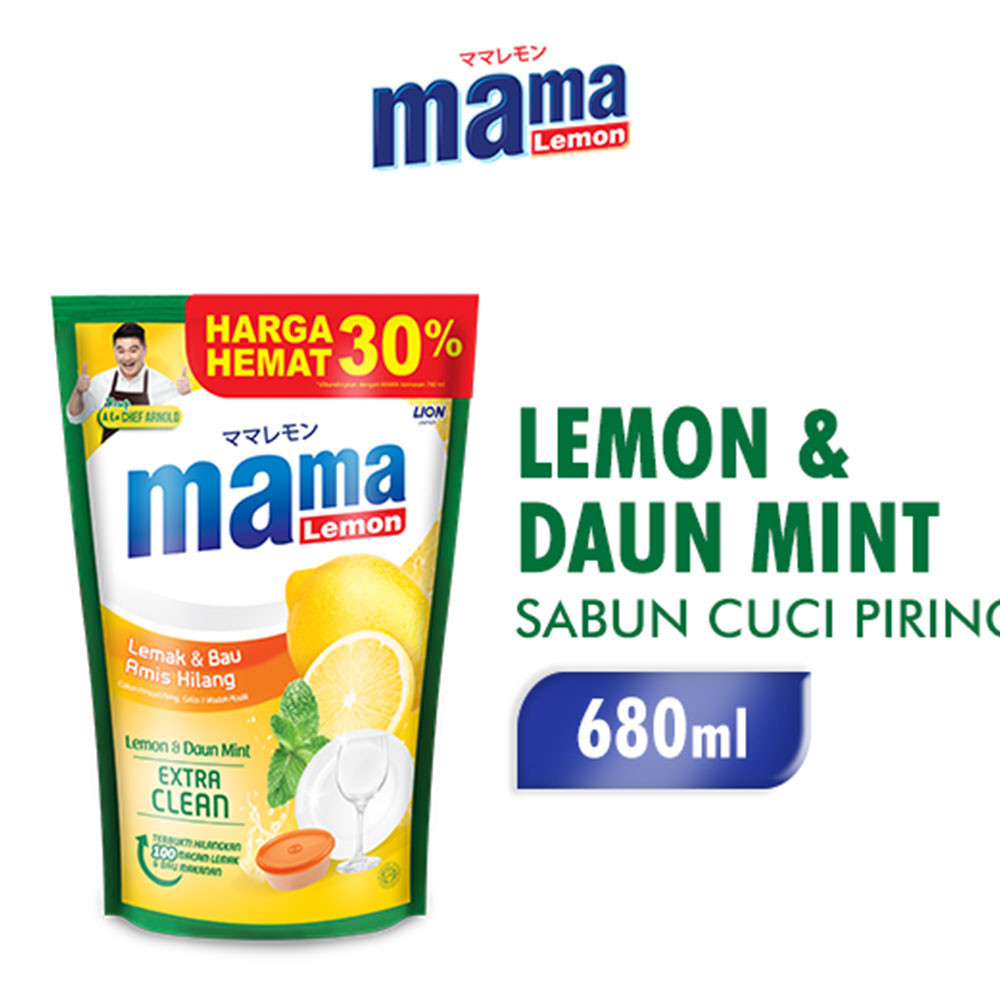 MAMA LEMON CAIRAN PENCUCI PIRING REFILL EKSTRAK LEMON 780/680mL