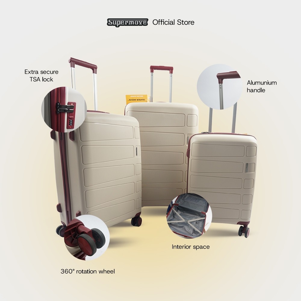 Original. Koper 20 Inch, 24 Inch, 28 Inch Bahan Polypropelene - Supermove Jack Edition