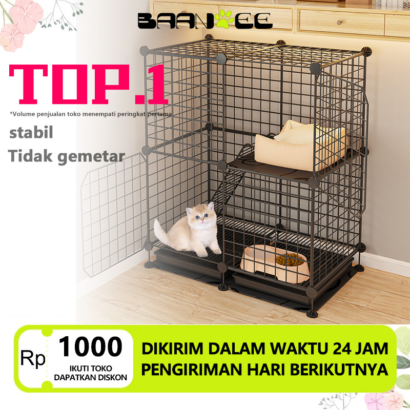 PAWFECT Kandang Kucing Tingkat Pagar Kucing Tinggi Kandang Kucing Kandang Hewan