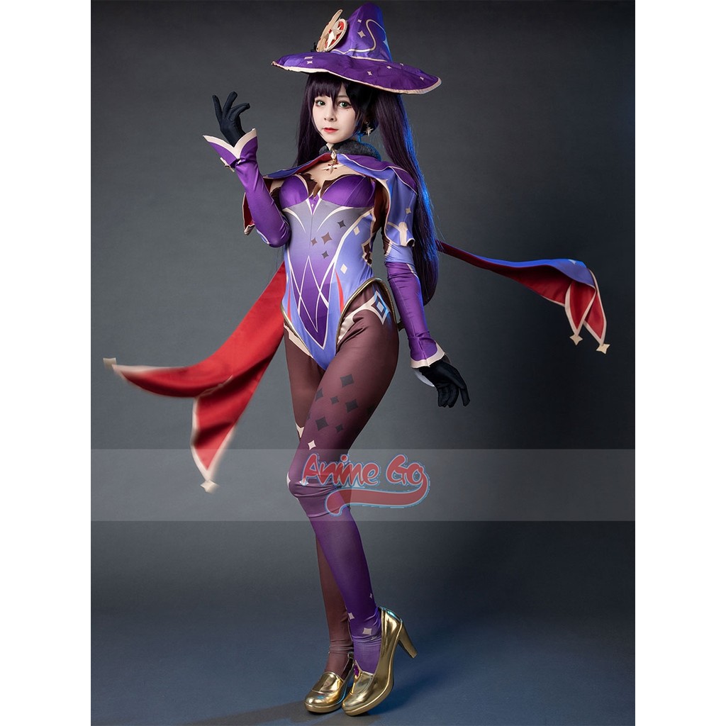 Game Genshin Impact Mona Genshin Cosplay Cute Halloween Costume Upgrade Version C00077-A