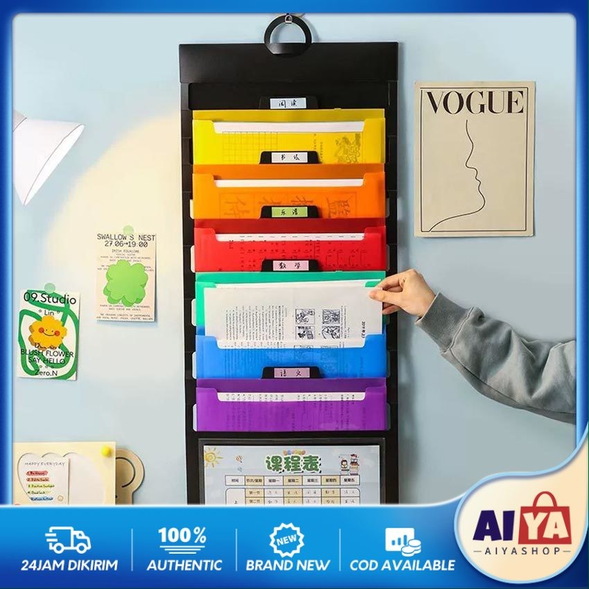 Tas Dokumen A4 Gantung 6 Lapis / School Bag Dataflex / Hanging Map Folio / Map Gantung Folio + Tab /