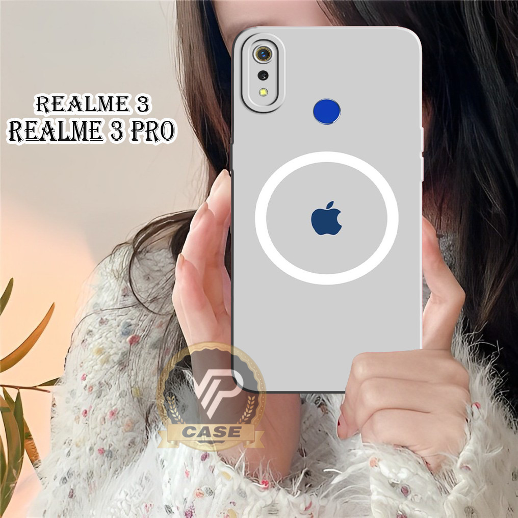[VVIPCASE] Case Hp Realme 3  3 Pro 5 5i 5s 5 Pro C3  Narzo 20a  Fashion Case Logo Iphone Bahan Softc
