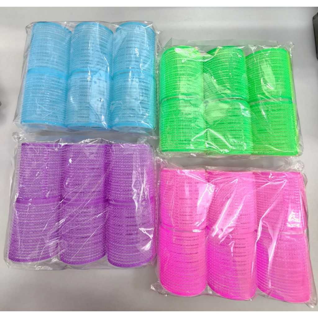 MX Roll Rambut Tempel Jumbo Set 6 Pcs Curly Hair Roller Praktis Tanpa Listrik Roll Gulungan Rambut