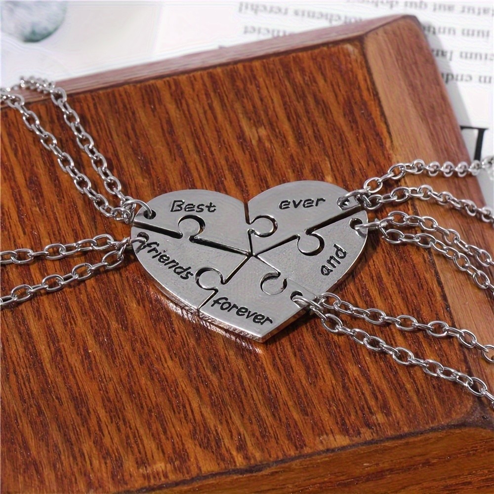 5pcs/Set Best Friend Pendant Necklace Pentagram Friendship Necklace For Women Best Friend Necklace B