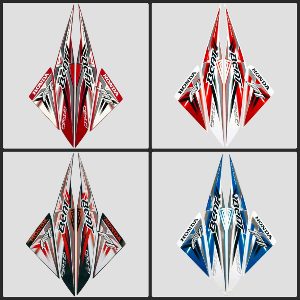STIKER STRIPING  MOTOR HONDA BEAT FI TAHUN 2015  LIS  STIKER SUDAH DI CUTTING / POTONG