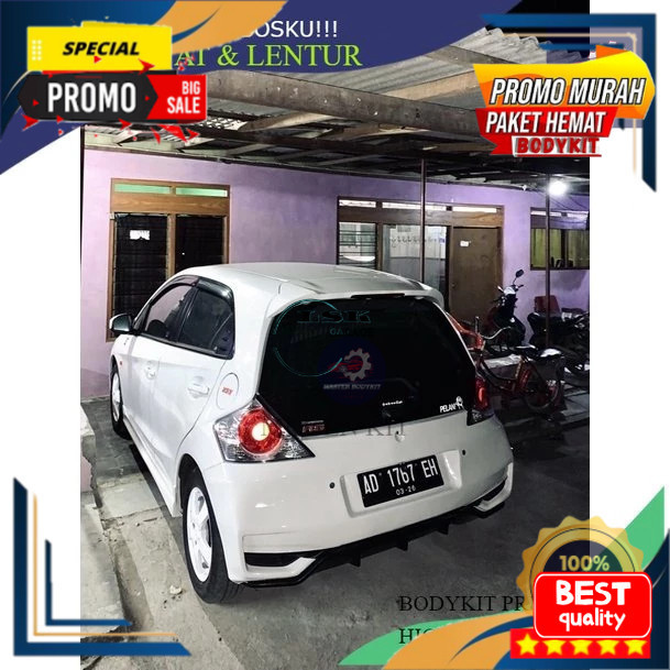 BEMPER BELAKANG BRIO GK5 & SIDEKIRT BRIO RS 2012-2017