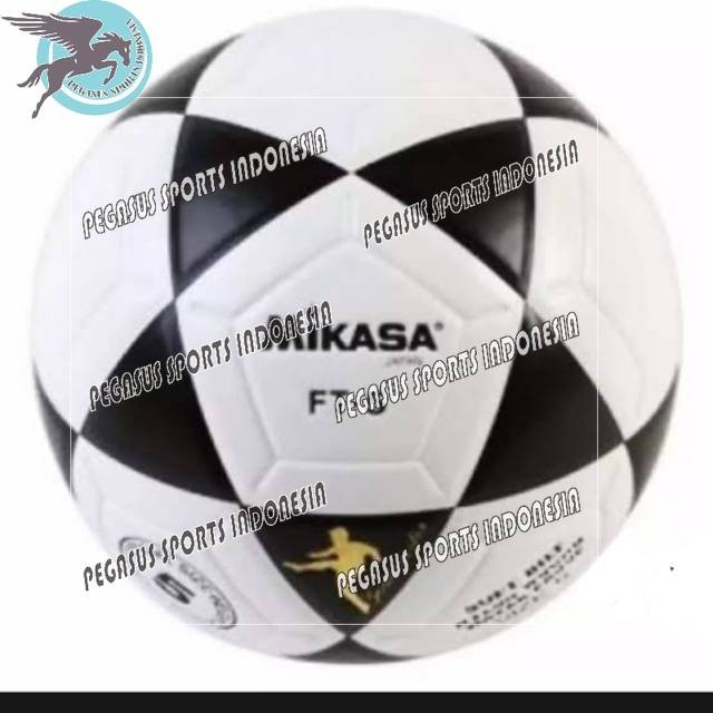 BOLA SEPAK BOLA KAKI MIKASA  PRESS HITAM PUTIH