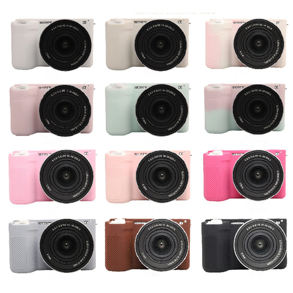 ZVE10II Liti Pattern Soft Silicone Rubber Armor Camera Body Case For Sony ZVE10 Mark II ZV-E10M2 ZVE