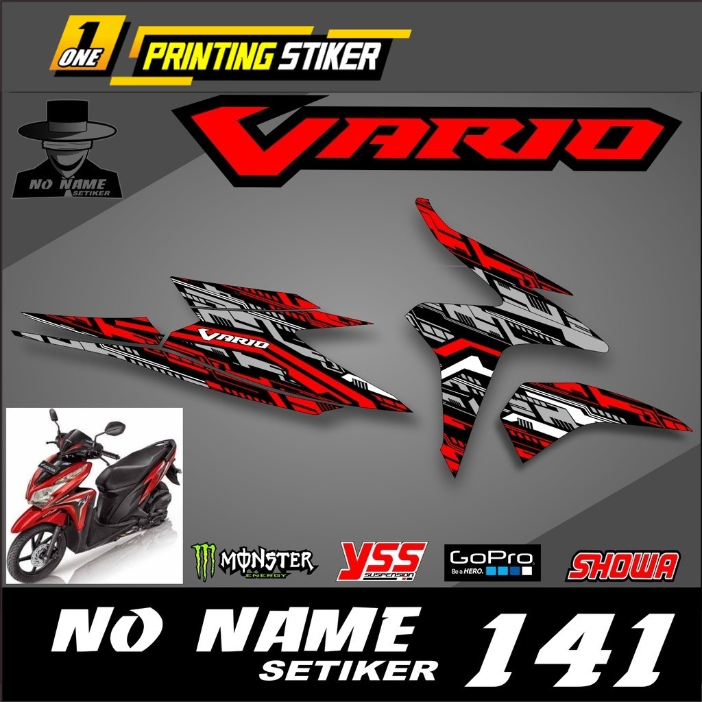Stiker Striping Vario Techno 125 Fi 2014 Striping Stiker List