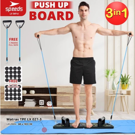 SPEEDS Push Up Board Push Up Stand Alat Bantu Push Up Alat Olahraga Fitness 069-6