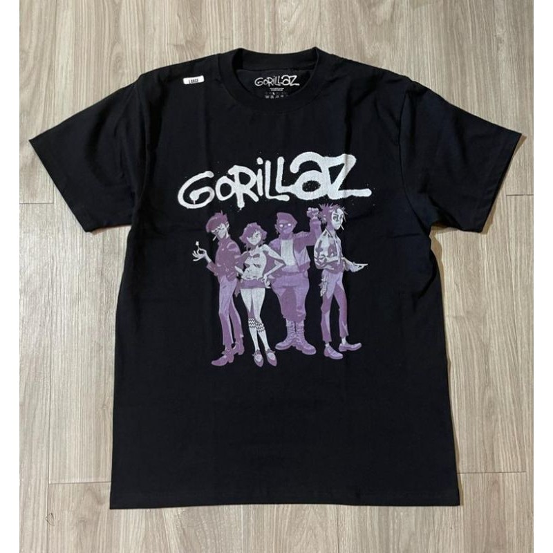 (COD) Kaos T shirt Band Music Original Import Gorillaz Tag Official GORILLAZ ORI
