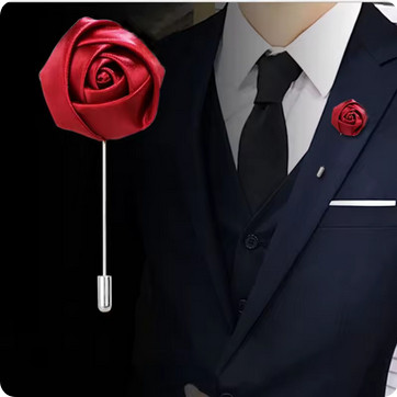 SI - Lapel Pin Bros Bunga Jas Mawar Pin Broch