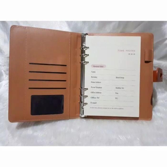 Ag 03 , Agenda kulit A5 Binder, agenda binder, agenda custom - Hitam