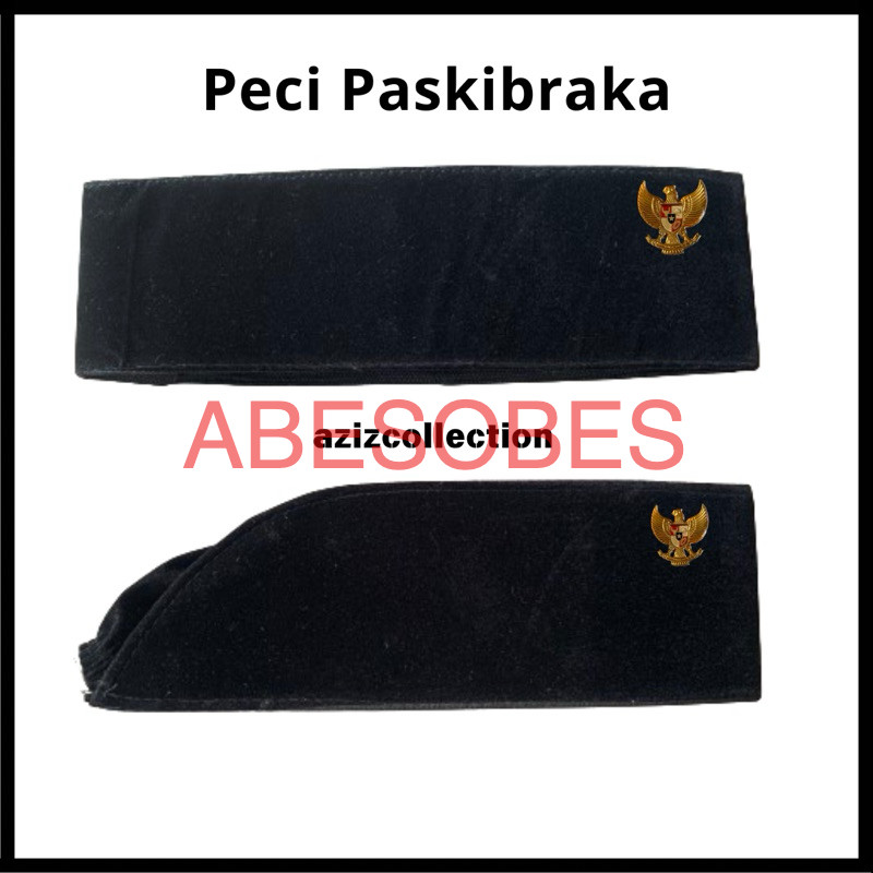 Peci Topi Paskibraka Upacara Putra Putri dan PIN Merah Putih Garuda