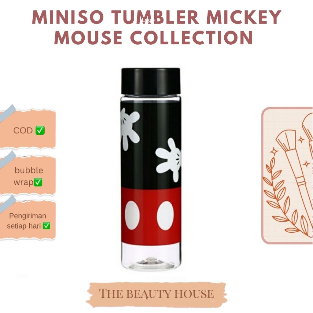 Miniso Tumbler Mickey Mouse Collection Asli Aman