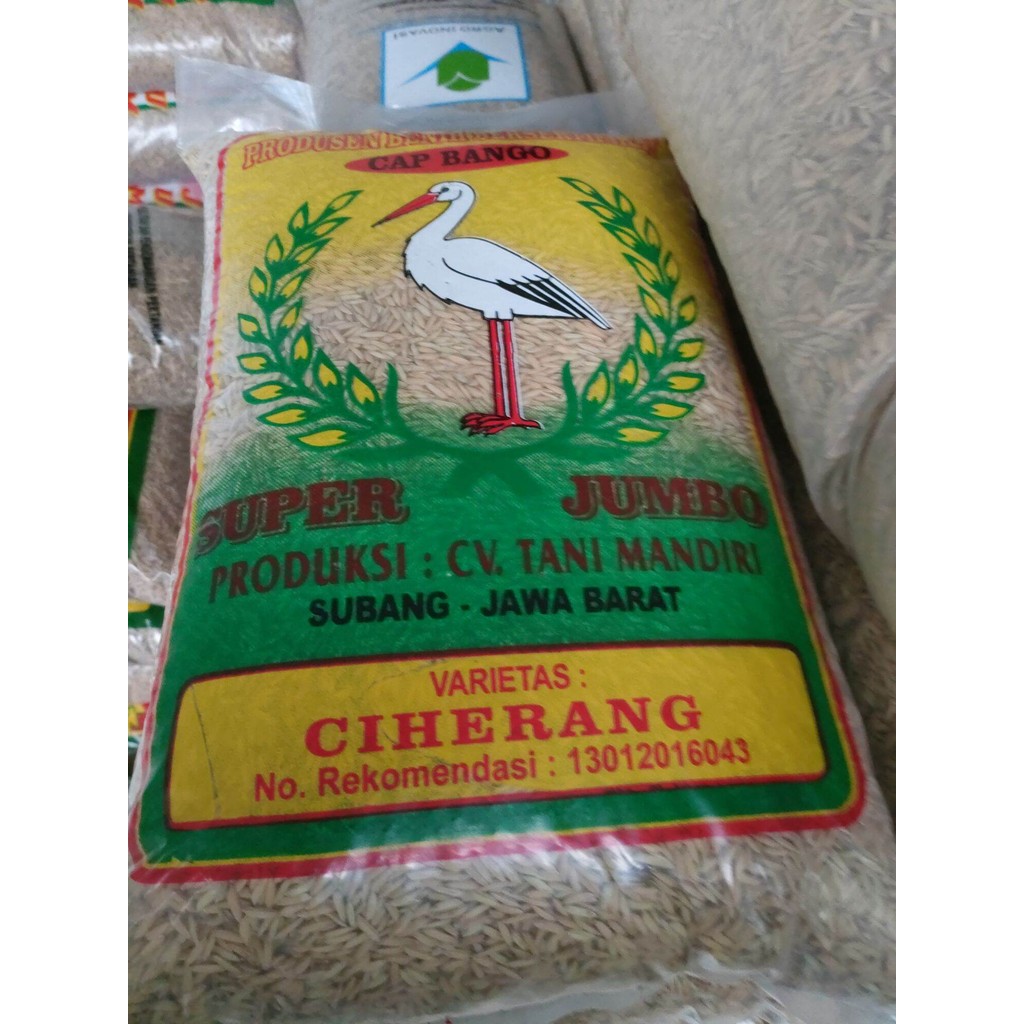 Benih Padi Unggul Bersertifikat Label Ungu Ciherang Jumbo 5 kg