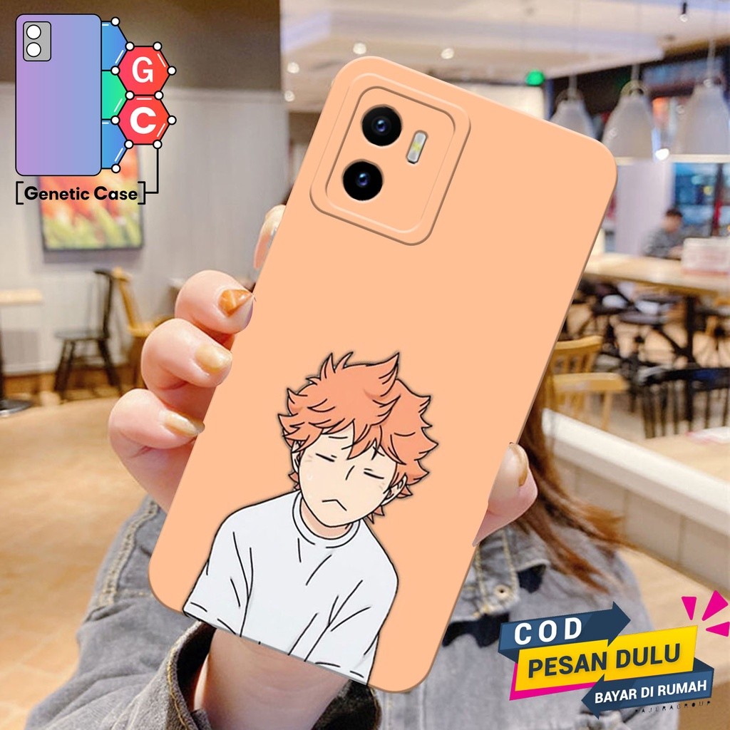 Case Hp Vivo Y15S  Softcase  Pelindung Camera Terbaru Case Anime Haikyu Lucu, Keren Dan Aesthetic  T