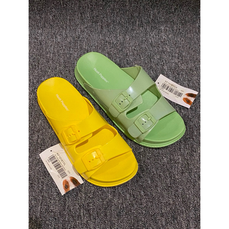 EVO STORE PSPGN.CO | original branded hush puppies peyton double buckle sandal wanita flat eva slide