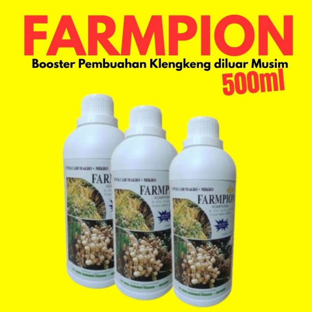 Pupuk Boster kelengkeng Farmpion 500 ml, perangsang buah kelengkeng di luar musim