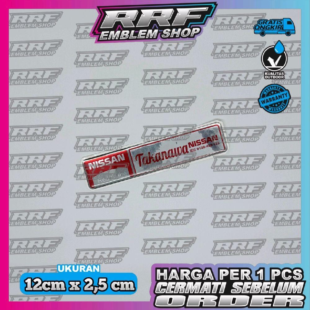 Emblem timbul NISSAN, emblem NISSAN JEPANG, emblem NISSAN TAKANAWA