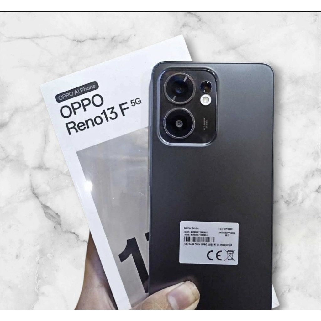 oppo reno 13f 256gb versi 5g dan 4g hp second lengkap original ya