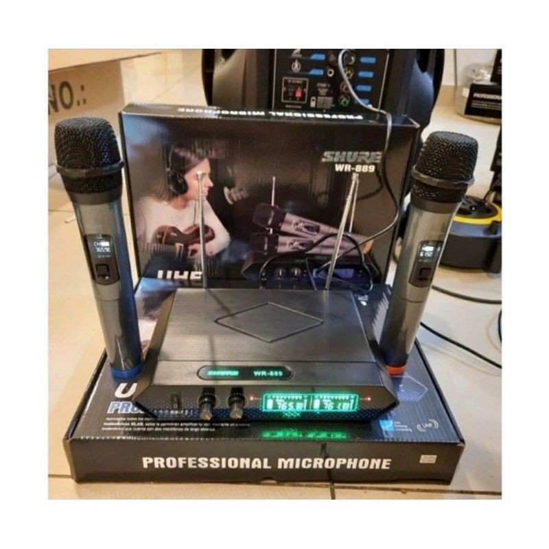 mic wireless shure wr 889 wr 889 cocok untuk vocal karaoke <kenzurngalery>