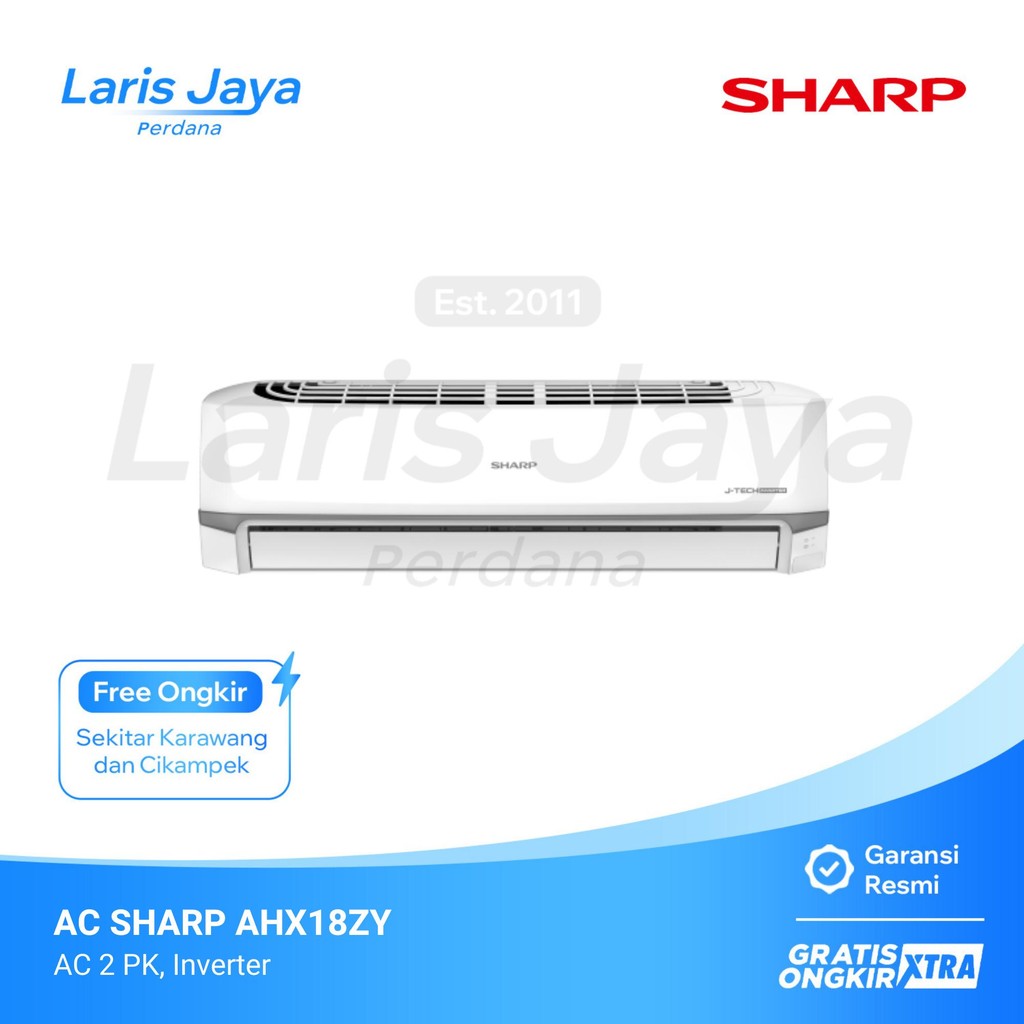 AC SPLIT SHARP 2 PK AHX18ZY / AH-X18ZY J-TECH INVERTER - KARAWANG