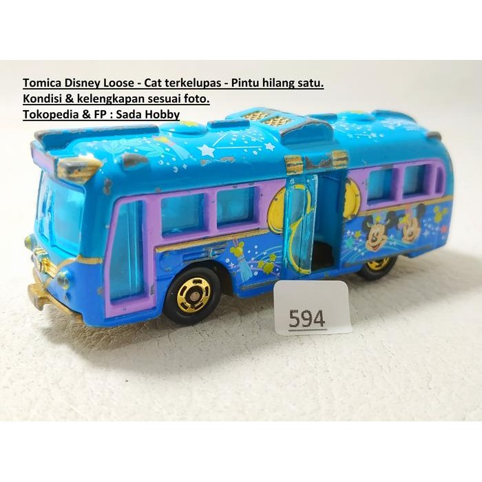 DCT... Tomica Disney Resort Cruiser Bus Tanabata 2017 Loose JUNK