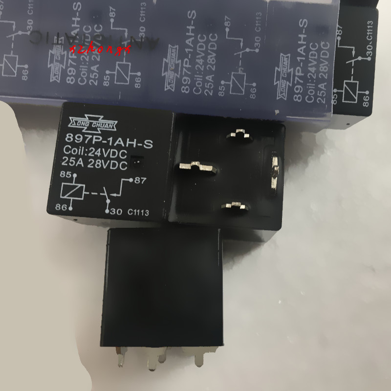 897P-1AH-S 24VDC 25A 28VDC 4 foot relay