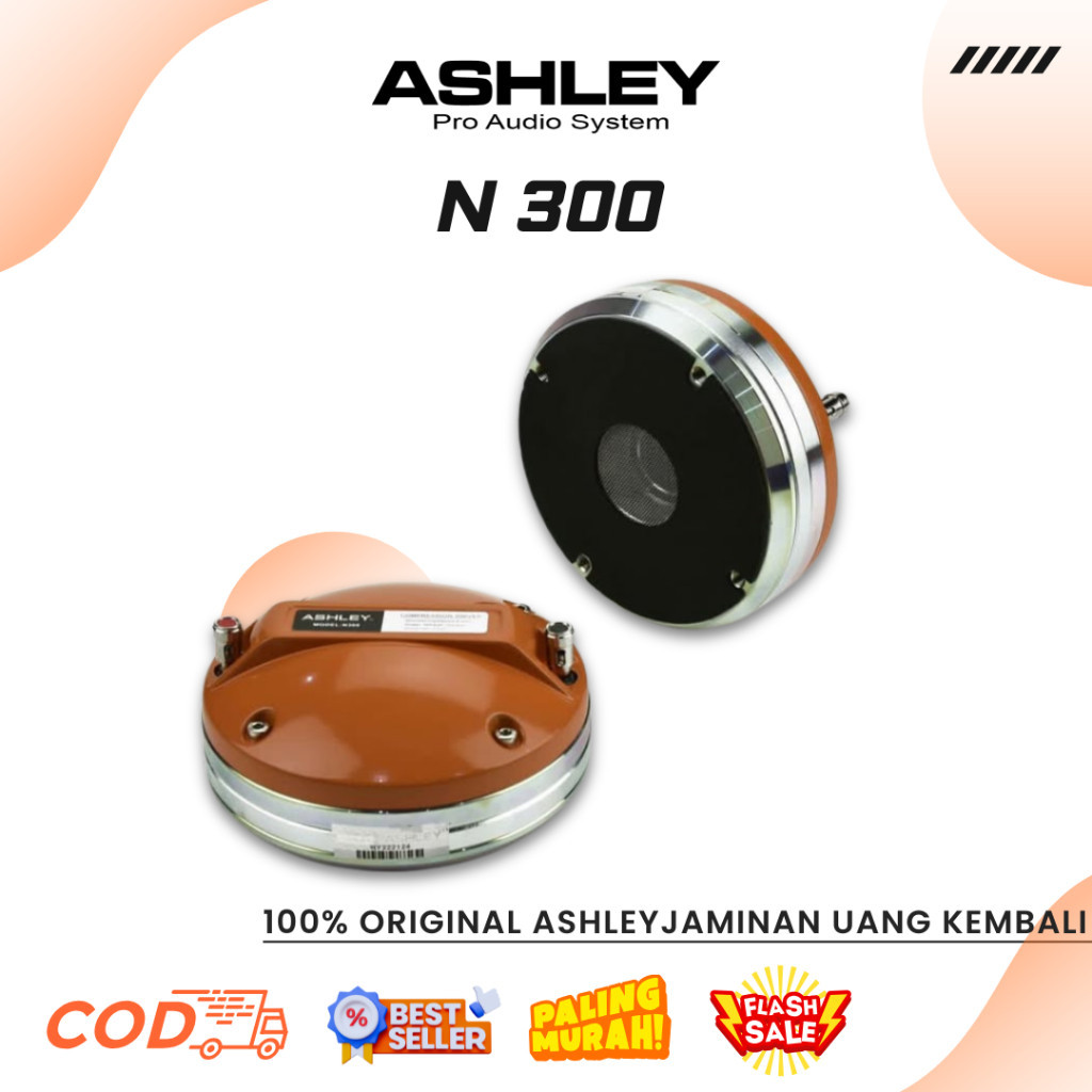 Twiter Ashley N 300 Professional Compression Driver 3" Inch Neodymium Magnet