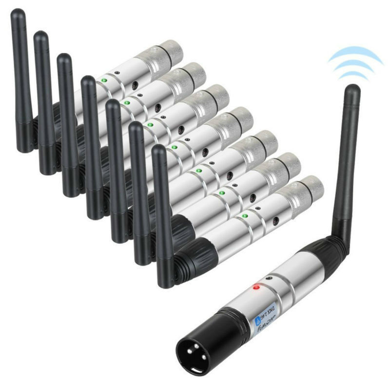 DMX512 DFI DJ Wireless Receiver Transmitter 2.4G For LED Stage Light Par Moving Head Beam LED Light 