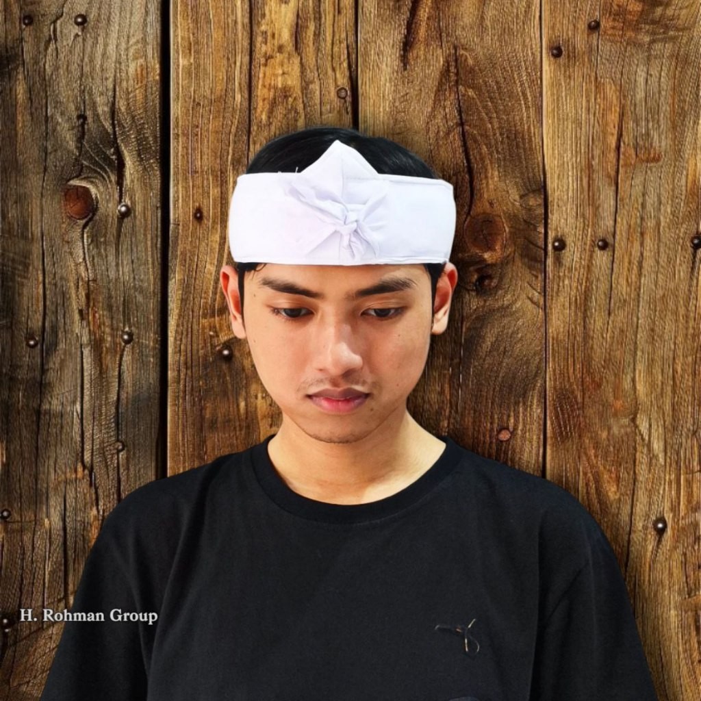 Blangkon Putih Iket Sunda Praktis Model Kang Dedi KDM