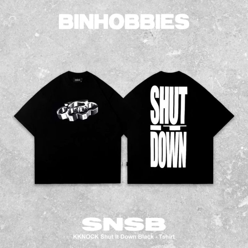 (COD) SNSB SORRYNOTSORRYB KKNOCK Black Tshirt ORIGINAL