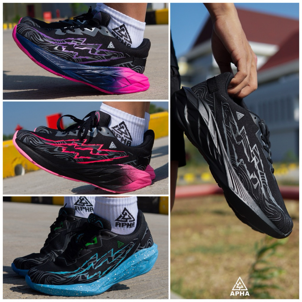 Apha - Sepatu Running Apha DarkVolt - Sepatu Lari