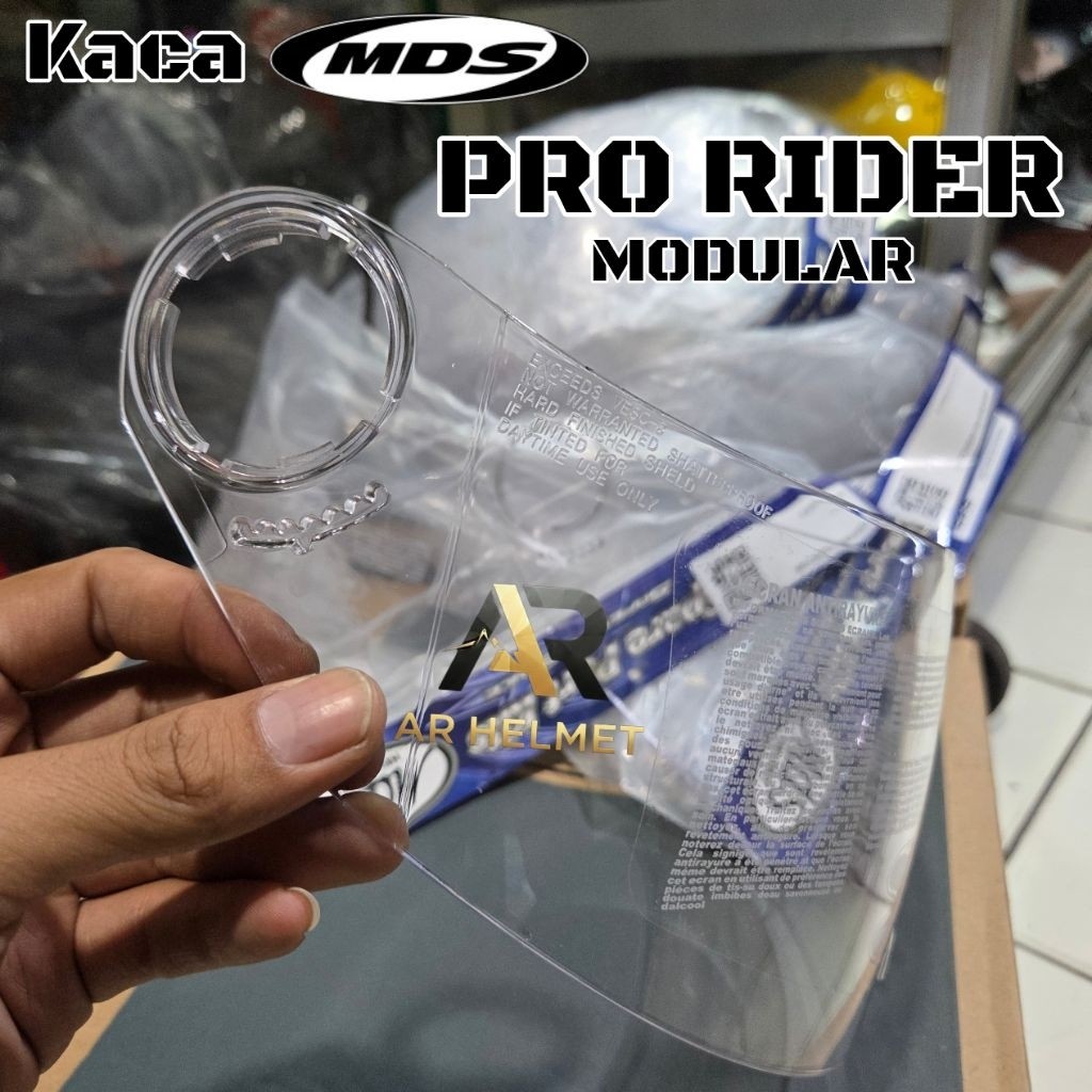 (TMO sparepart) kaca helm mds pro rider modular pnp mds provent | helm fullface flip double visor