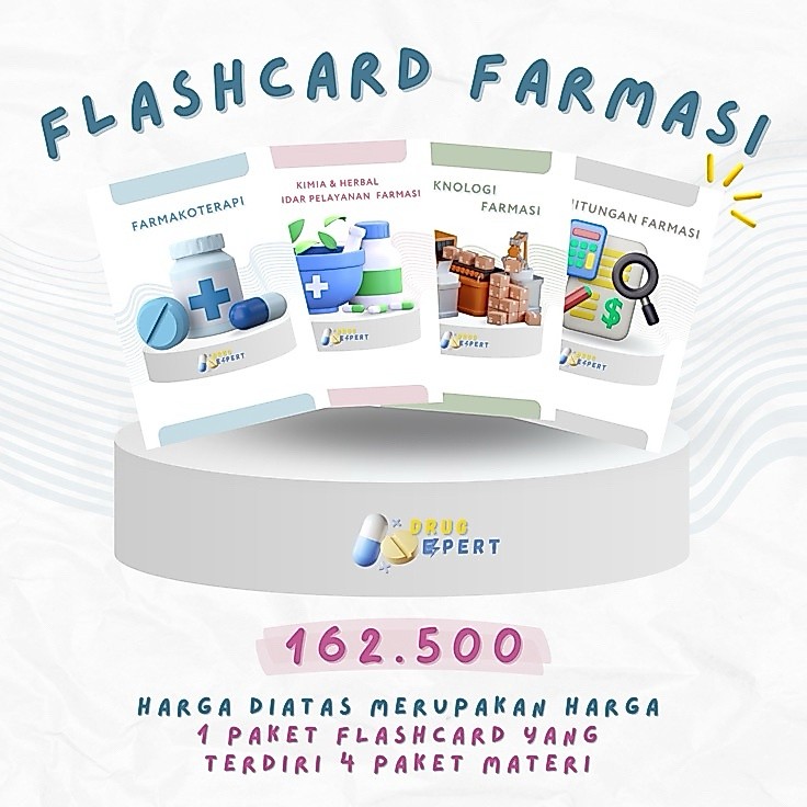 Wow READY STOCK FLASHCARD OF PHARMACY ED 2 FLASHCARD FARMASI DRUG EXPERT