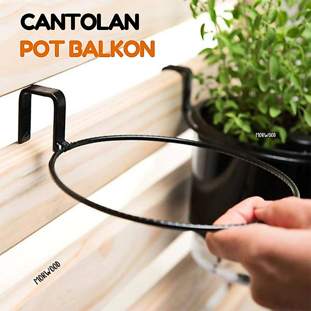 Standing pot pagar Gantungan pot balkon - Gantungan tanaman pagar balkon apartement