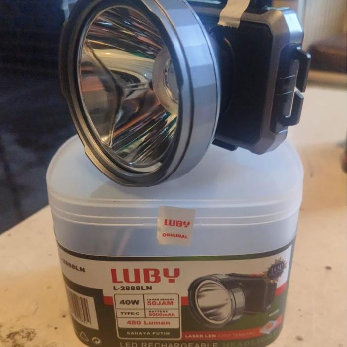 Luby Senter Kepala Luby 2888 20Watt & 2888 40Watt 2 Mode Pencahayaan - LUBY-2888LN (40W)