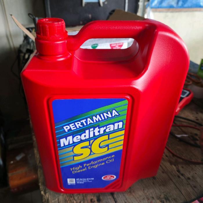 OLI PERTAMINA MEDITRAN SC 15W-40 KEMASAN 10 LITER OLIE MEDITRAN SC 10 LTR