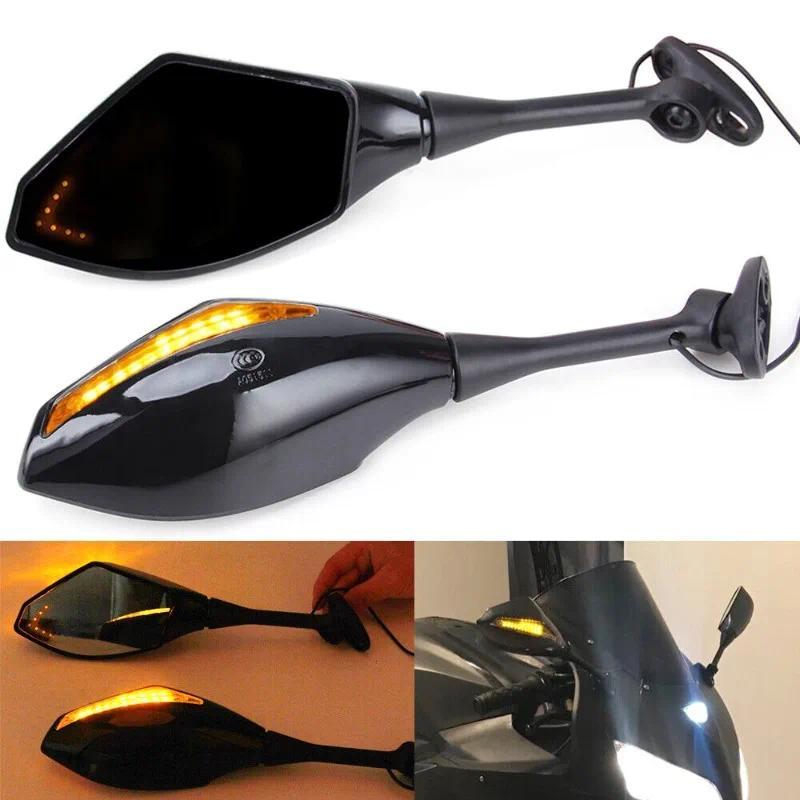 Kaca Spion Motor Universal untuk Yamaha MT YZF R1 R6 R6S FZR600 YZF-R1 YZF-R6 Honda CBR 600 GSR deng