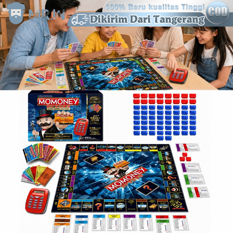 Monopoli Besar Dan Lengkap Jumbo Monopoly Board Game Toys Electronic Bank Untuk Party
