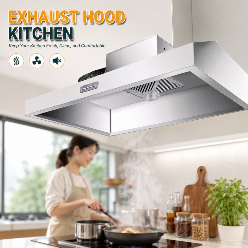 HEXOS Dapur Restoran ,Kafe,Rumah makan Exhaust Hood Kitchen Stainless Steel – Solusi Sirkulasi Udara