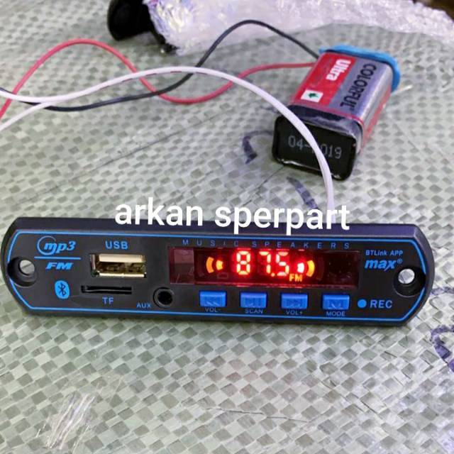 Kit mp3 Bluetooth/modul kit mp3 Bluetooth versi 5.0 12V