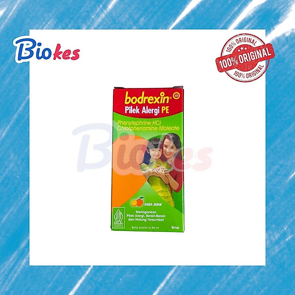 BODREXIN PILEK ALERGI PE SIRUP meringankan pilek dan alergi anak