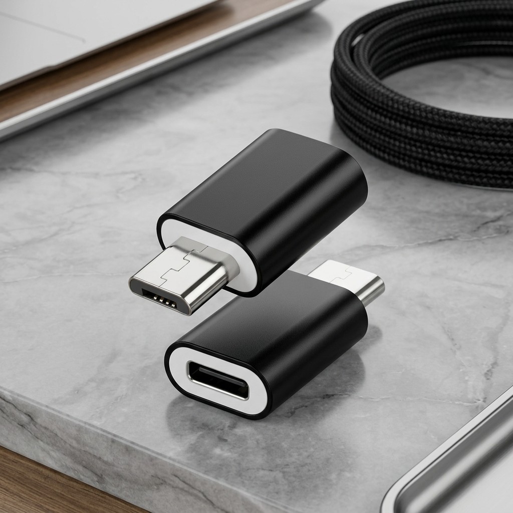 Converter Kabel Type C ke Micro USB Adaptor OTG Android Universal