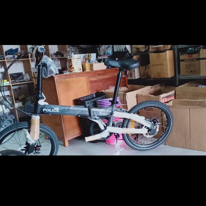 sepeda lipat police texas 20 inch