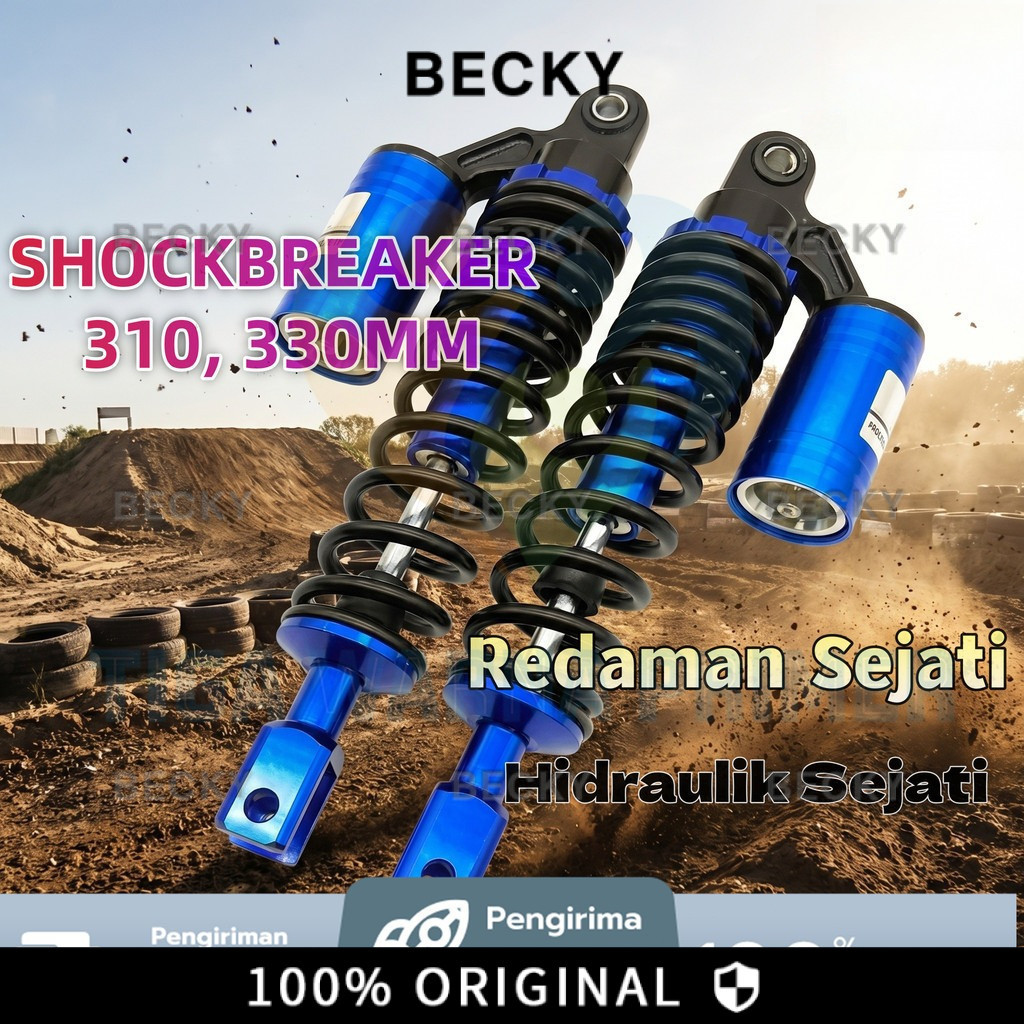 BECKY Shockbreaker Motor Matic KTC Tipe EVO 270MM 290MM 310MM 330MM Tabung Atas Adjustable Untuk Mio