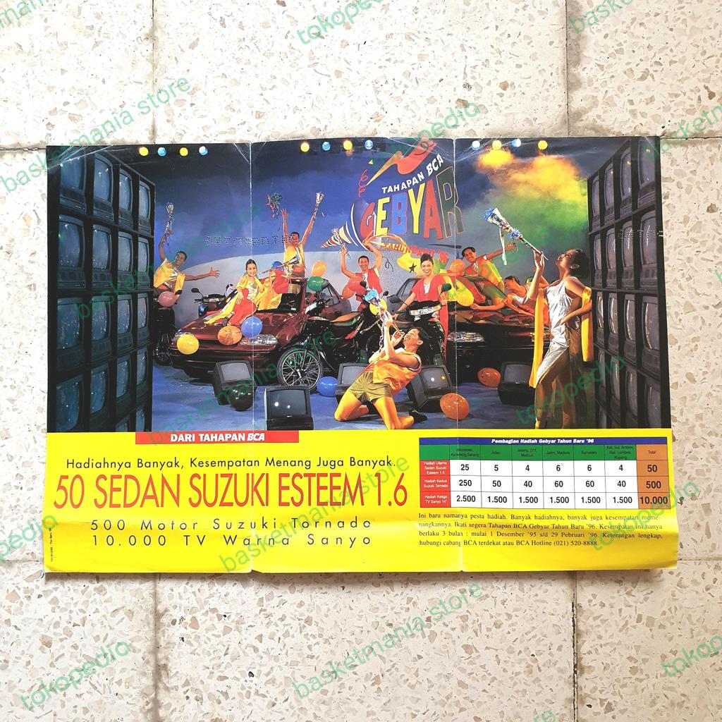 brosur gebyar tahapan bca suzuki esteem tornado tv sanyo leaflet bekas