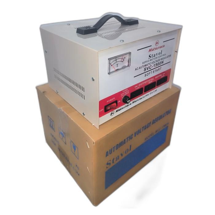 STAVOLT SVC 1500W Matsunaga / Stavolt SVC 1500W MTS /  STABILIZER 1500 WATT - Jarum Terlaris