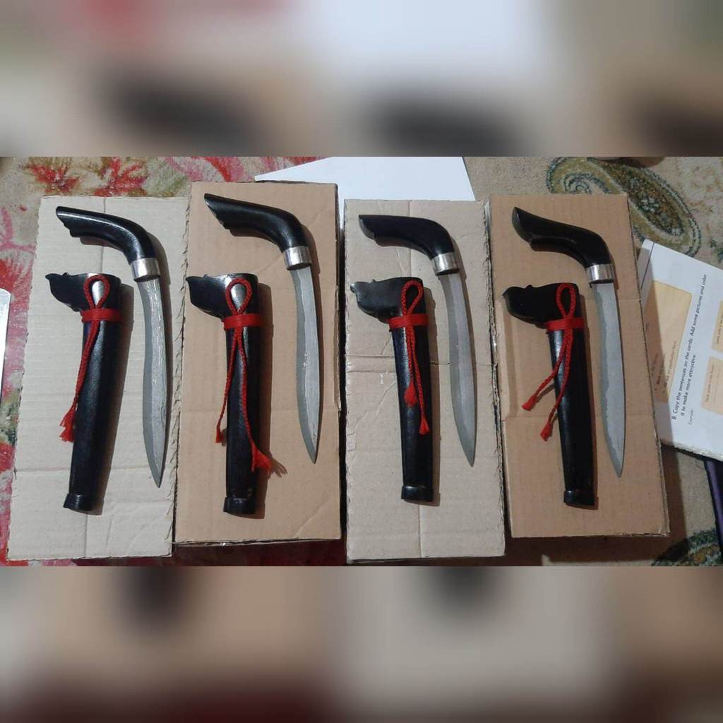 Badik gecong full hitam murmer  (kinclong)